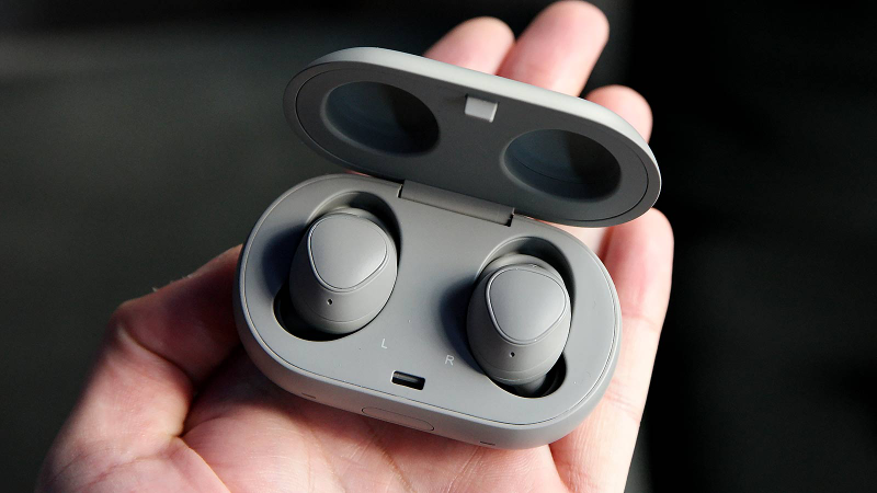Even with the included charging case, Samsung’s IconX earbuds are still pretty pocketable.